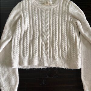 Jessica Simpson Cream Cable Knit Sweater
